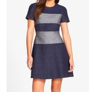 BCBGMAXAZRIA Denim/Linen Dress  - Excellent Condition!  Size 4